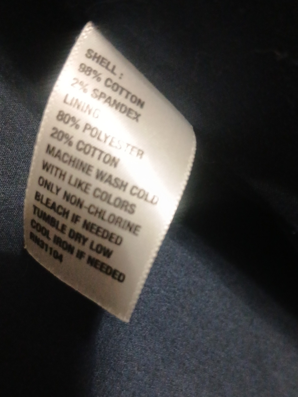 Women’s Navy Ruffle Collar Jacket - Picture 7 of 8